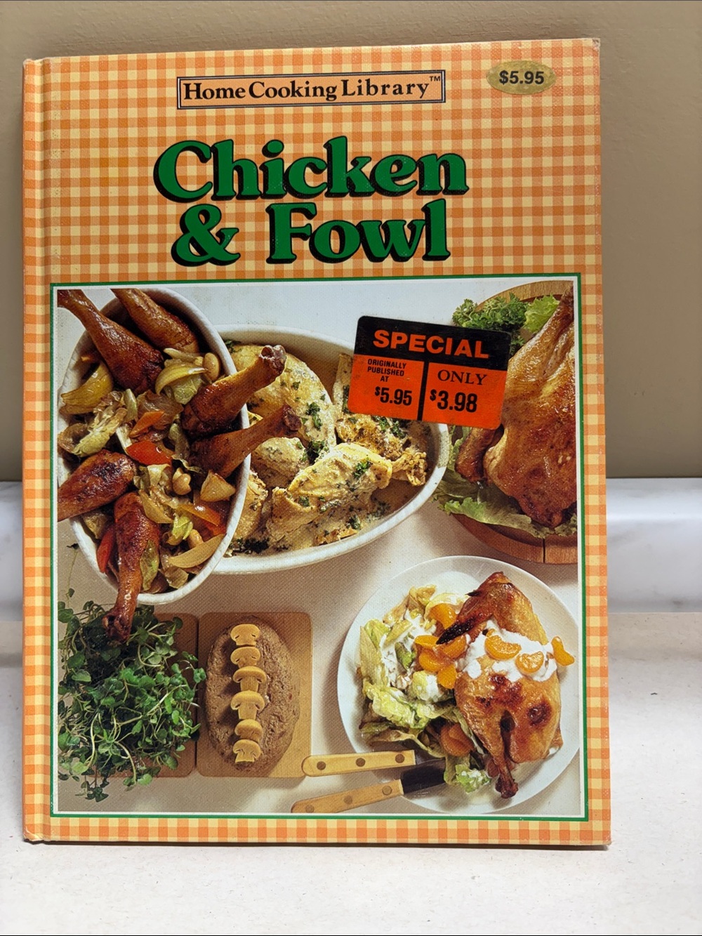Chicken & Fowl Cookbook - Orange Check